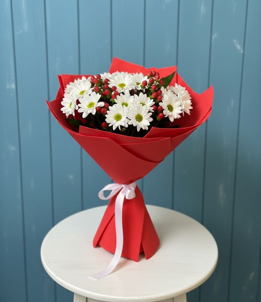 Букет цветов из: Хризантемы в Шерегеше