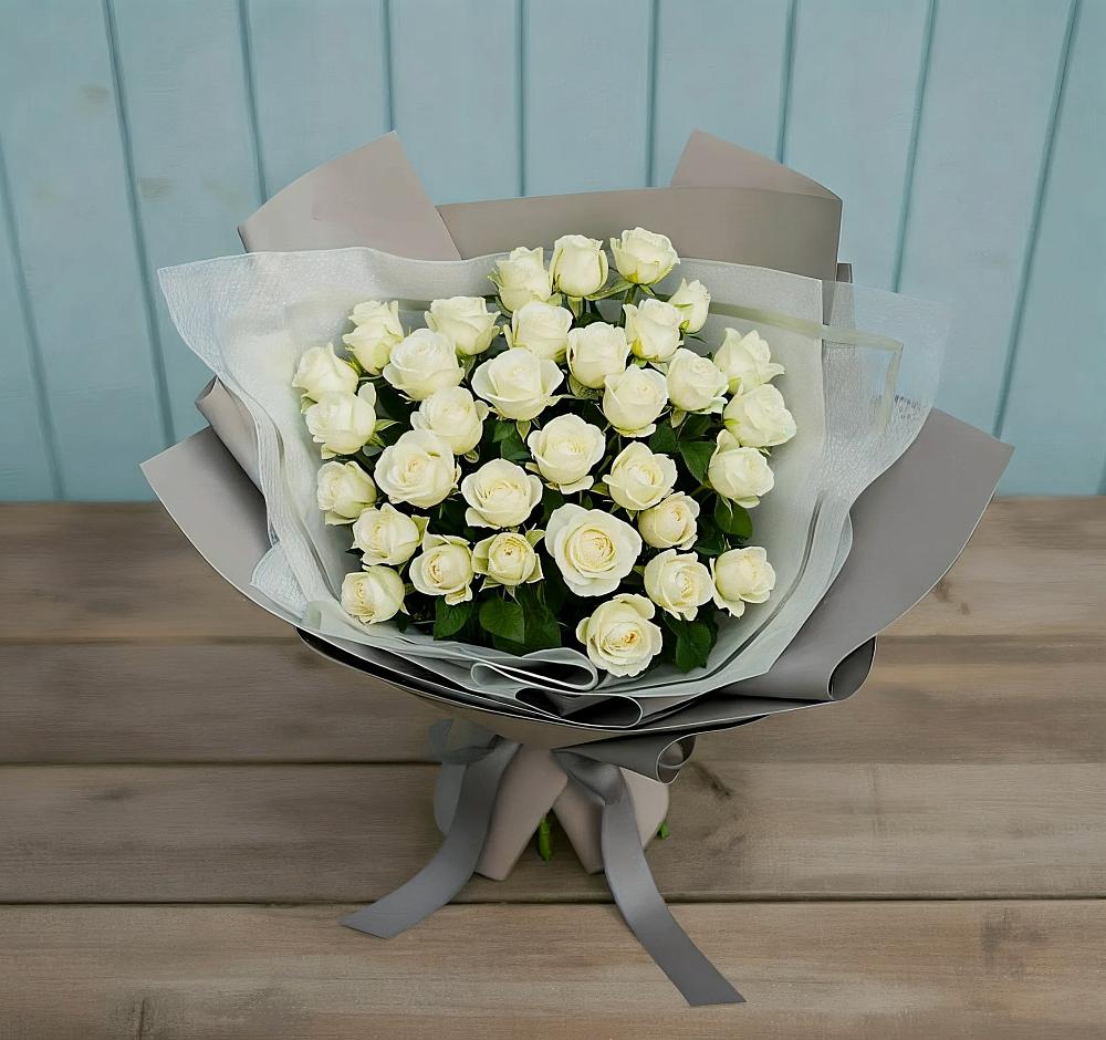 Букет Белоснежная нежность в Шерегеше