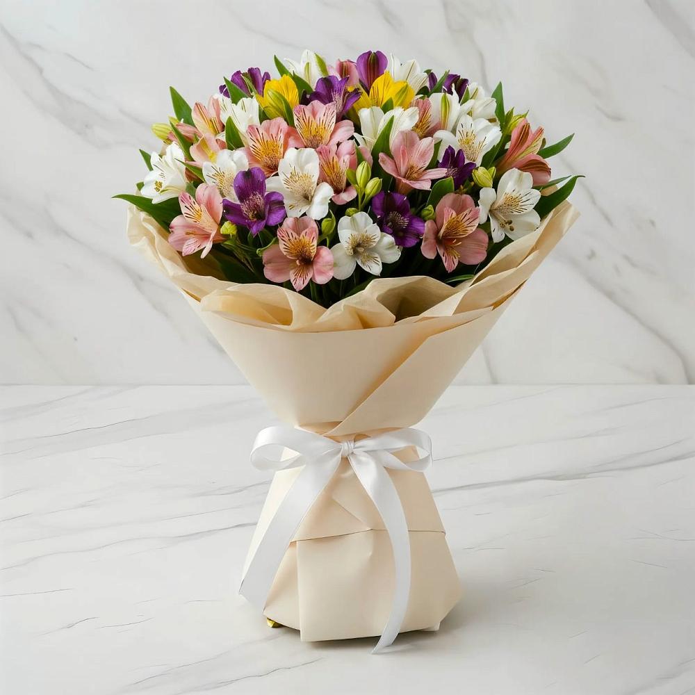 Букет цветов из: Альстромерии в Шерегеше