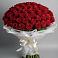 Букет 101 Красная роза Блэк Мэджик в Шерегеше