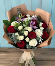 Букет цветов из:  Розы и Альстромерии в Шерегеше