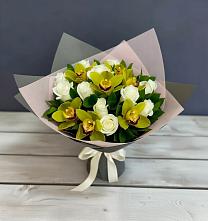 Букет цветов из:  Орхидеи и Розы в Шерегеше