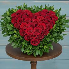 Цветочная композиция из Розы в виде сердца #REPLACE_PRED# Шерегеше