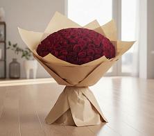Букет 101 Красная роза в Шерегеше