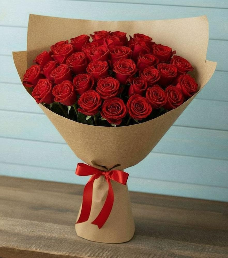 Букет Красные розы Милано в Шерегеше