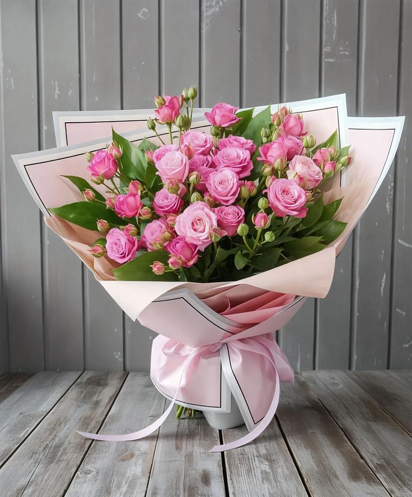 Букет Розовый кустик в Шерегеше