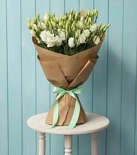 Букет цветов из:  Лизиантусы в Шерегеше