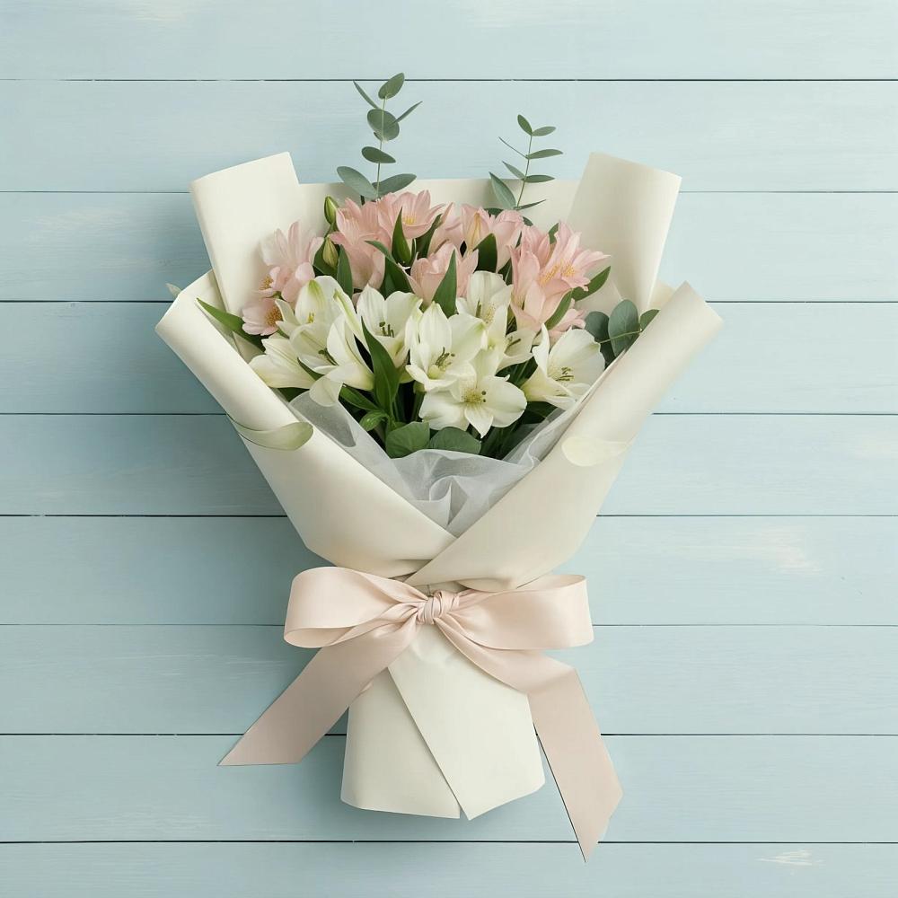 Букет цветов из: Альстромерии в Шерегеше