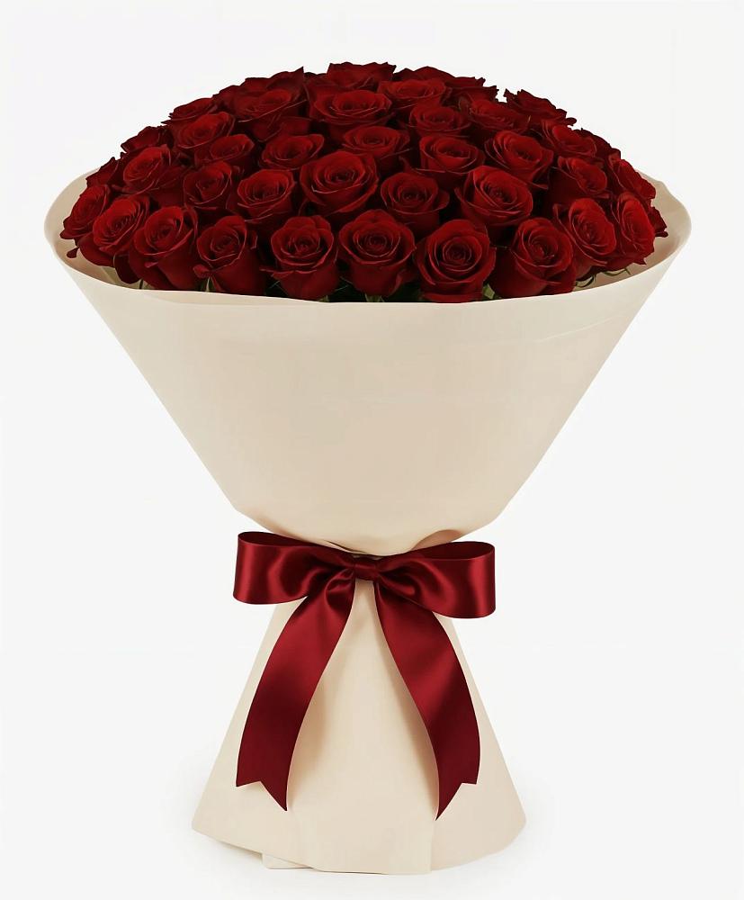 Букет 101 Бордовая роза Блэк Бакарра в Шерегеше