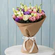 Букет цветов из:  Лизиантусы в Шерегеше